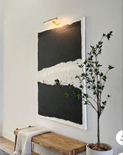 Modern Wall Photo Lamp With Adjustable Lighting For Artwork And Photos Sleek Elongated Design For Art Displays