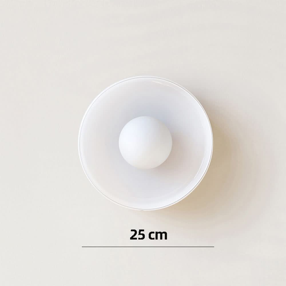 Moderne rund loftslampe med elegant glasdesign til moderne stuer, køkkener og gange
