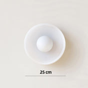 Moderne rund loftslampe med elegant glasdesign til moderne stuer, køkkener og gange