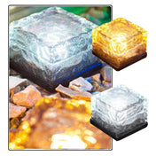 Solar Cube Garden Light With Colour Changing Water Ripple Effect For Outdoor Ground And Surface Decorative Lighting