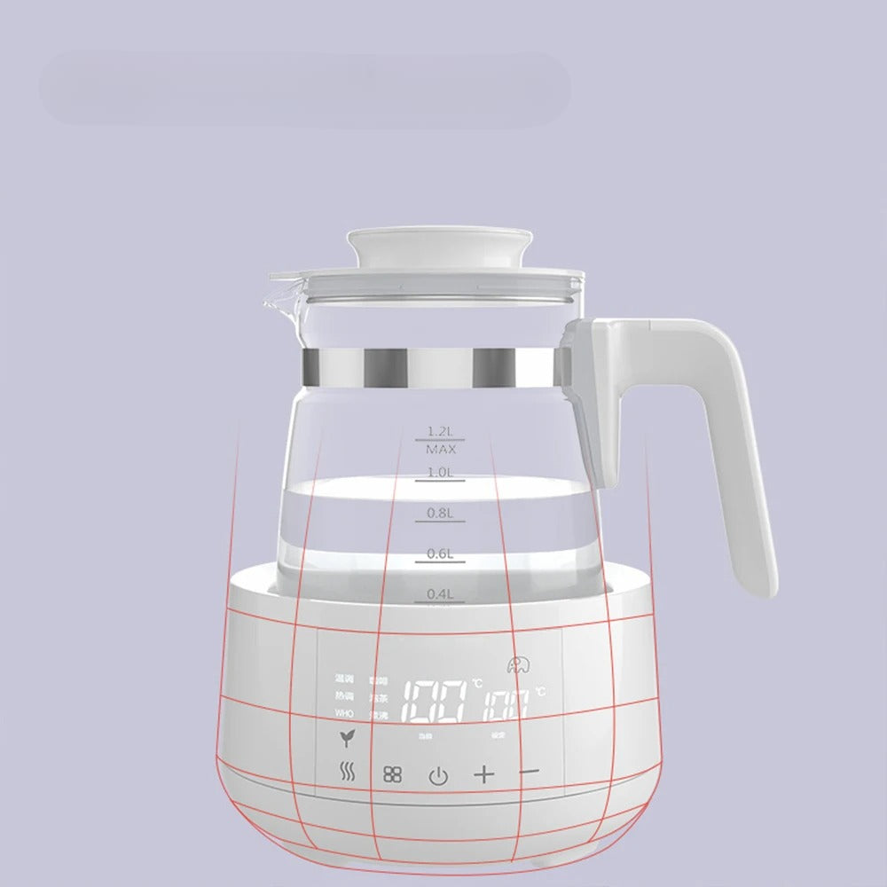 1,2L Termostatisk Mælkeregulator til Baby, Holder Mælk Varm i 24 Timer, Smart Isoleret Baby Mælkvarmer