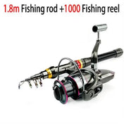 1.8-3.6m Carbon Fiber Fishing Rod And Reel Combo Super Hard Telescopic Fishing Pole Spinning Reel Kit Max Resistance 3-8kg Pesca 11