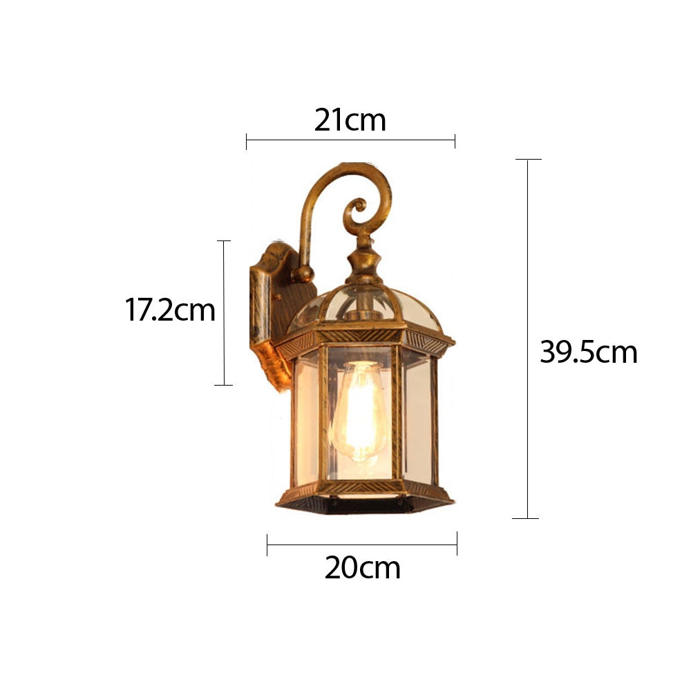 Vintage Industrial Wall Light | Waterproof Outdoor Wall Lamp | Stylish Wall Fixture | E27 Bulb Compatible | Easy Installation Light - Zardee 6