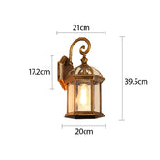 Vintage Industrial Wall Light | Waterproof Outdoor Wall Lamp | Stylish Wall Fixture | E27 Bulb Compatible | Easy Installation Light - Zardee 6