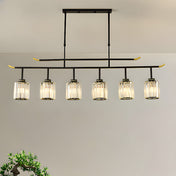 Variant image for Kitchen Island Ceiling Light | Luxury Multi-Light Fixture | Elegant Indoor Light | Modern Dining Room Lighting | Iron and Crystal Design - Zardee-3