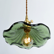 Hibiscus Flower Pendant Light | Elegant Glass Pendant Lighting | Adjustable Hanging Light | Modern Ceiling Fixture | Stylish Home Decor - Zardee-6