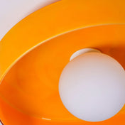 Moderne rund loftslampe med elegant glasdesign til moderne stuer, køkkener og gange