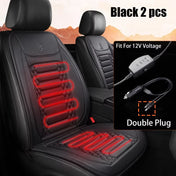 1/2pcs Winter Heated Car Seat Cover 12V Heating Warmer Car Seat Cushion Auto Universal Car Seat Protector Cloak Cover Pads Set 6