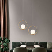 Serene Glas-Pendelleuchte Moderne Hängeleuchte für Wohnzimmer- und Essbereich-Dekor, Elegante Pendelleuchte
