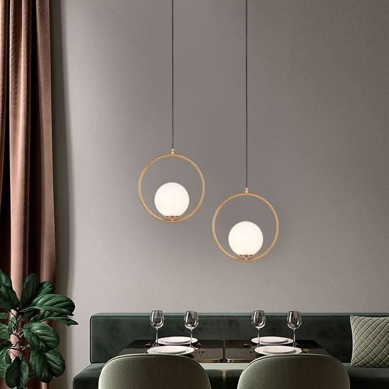 Serene Glas-Pendelleuchte Moderne Hängeleuchte für Wohnzimmer- und Essbereich-Dekor, Elegante Pendelleuchte