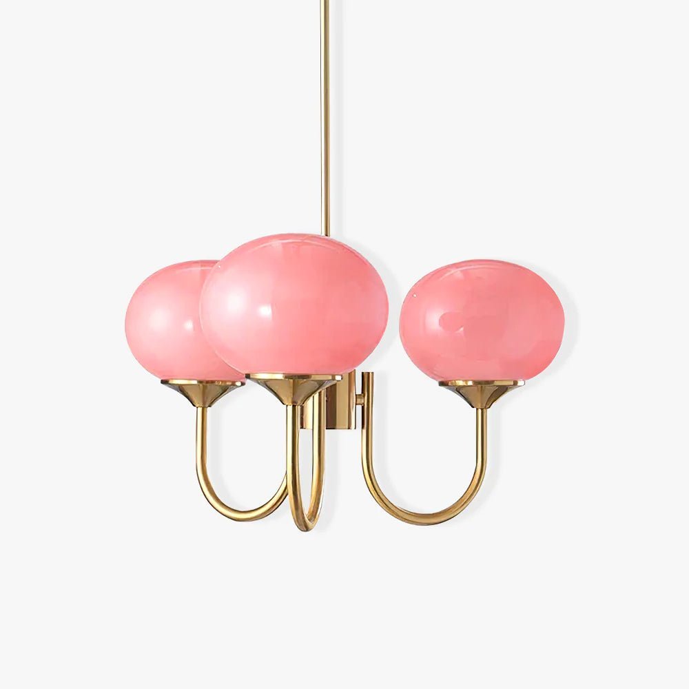 Elegant Ceiling Lamp | Adjustable Height Light Fixture | Retro Dining Room Lights | Luxurious Glass Pendant Lights | Modern Ceiling Light - Zardee 2