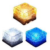 Solar Cube Garden Light With Colour Changing Water Ripple Effect For Outdoor Ground And Surface Decorative Lighting