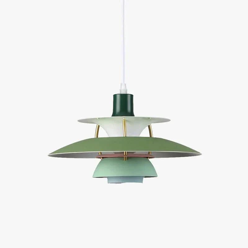 Moderne Aurora LED pendel med E27 metalskærm til boligindretning og moderne opholdsrum