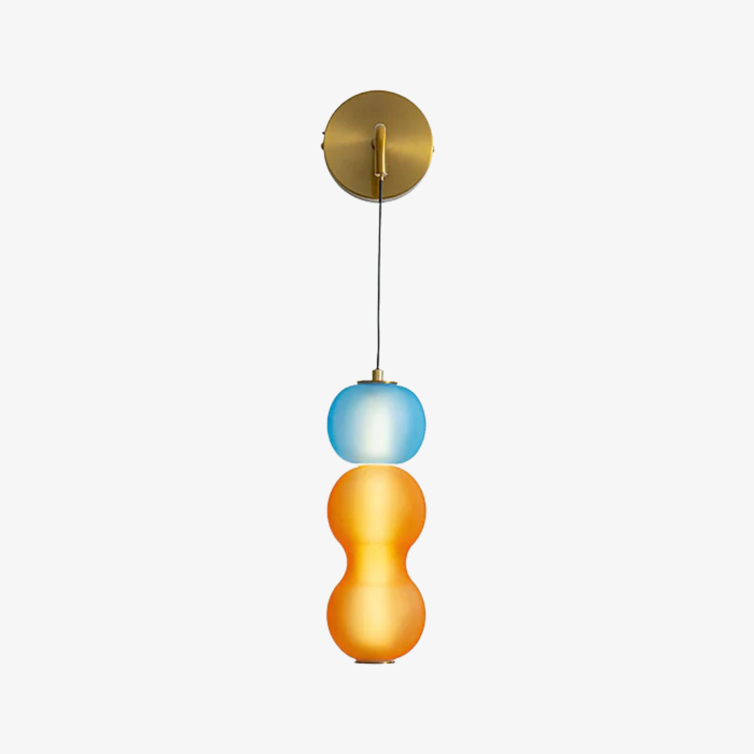 Modern LED Wall Light in Black and Gold Finish for Contemporary Home Interiors and Living Spaces