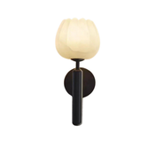Contemporary LED Marble Wall Lamp With Copper Accents For Modern Home Lighting And Hallways