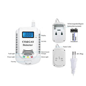 2024 Natural Gas Detector And Carbon Monoxide CO Detector Combustible Gas Leak Detector Monitor For Co Lpg Methane In Kitchen 4