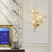 SylvanGlow Nature Inspired LED Wall Lamp With Delicately Crafted Metal Branch And Soft Ambient Glow