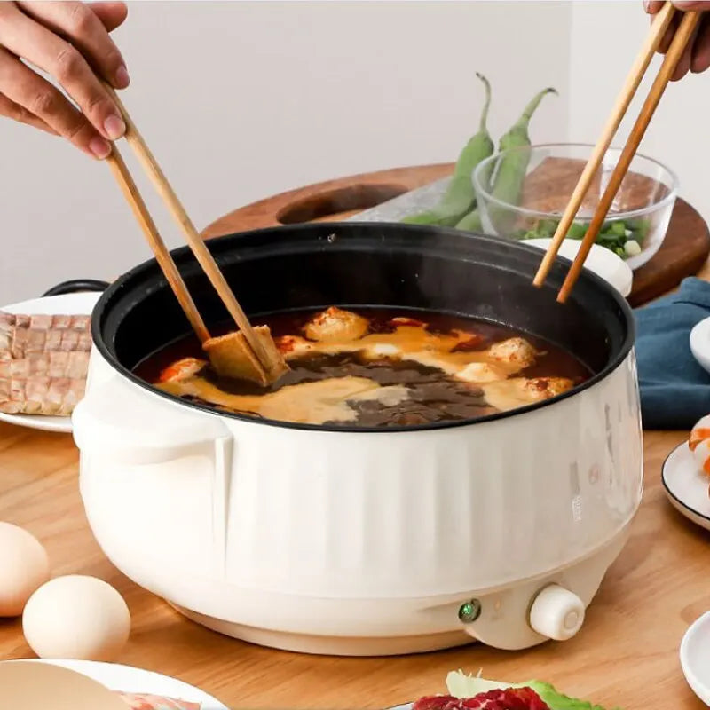 220V Multi Cookers Single/Double Layer Electric Pot 1-2 People Household Non-stick Pan Hot Pot Rice Cooker Cooking Appliances 4