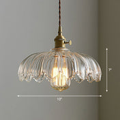 Variant image for Vintage Floral Hanging Lamp | Glass Pendant Light Fixture | Kitchen Pendant Lighting | Elegant Hanging Lights | Copper Pendant Light - Zardee-2