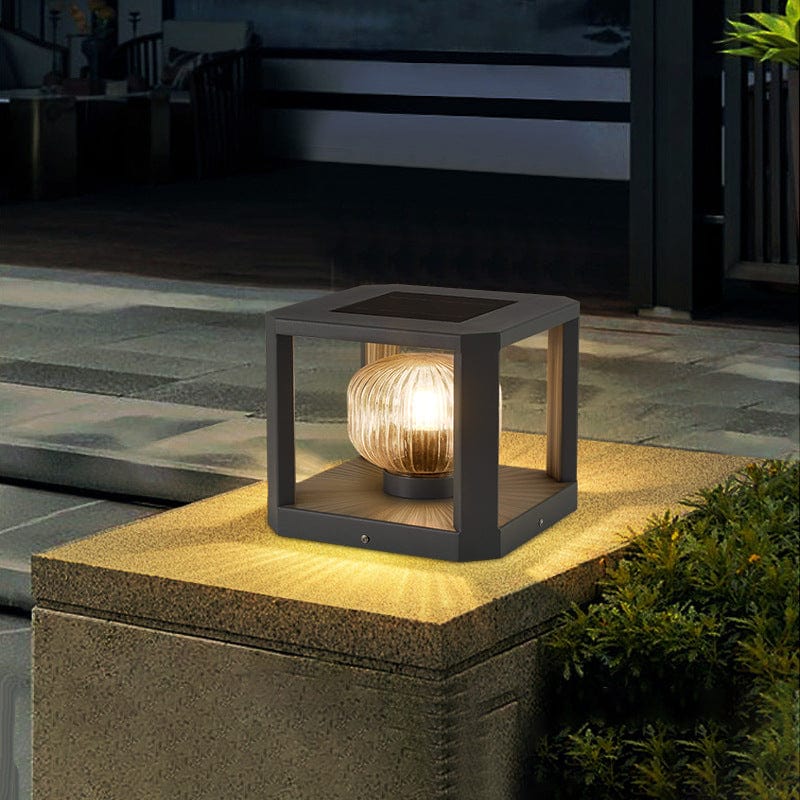 Elegant Solar Garden Lamp | Weatherproof Outdoor Lights | Energy Efficient Solar Fixture | Easy to Install Solar Lights Outdoor | Modern Garden Lights - Zardee-2