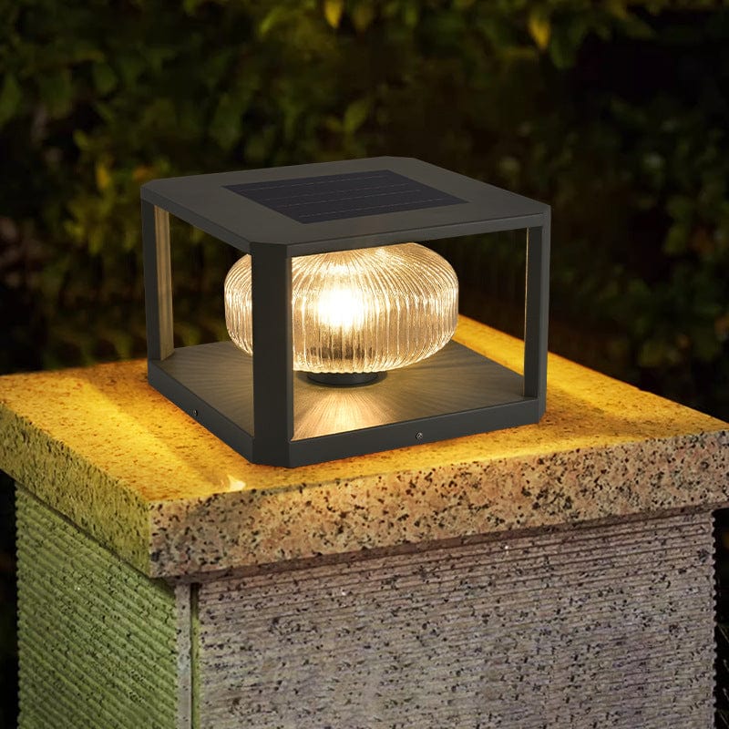 Elegant Solar Garden Lamp | Weatherproof Outdoor Lights | Energy Efficient Solar Fixture | Easy to Install Solar Lights Outdoor | Modern Garden Lights - Zardee-3