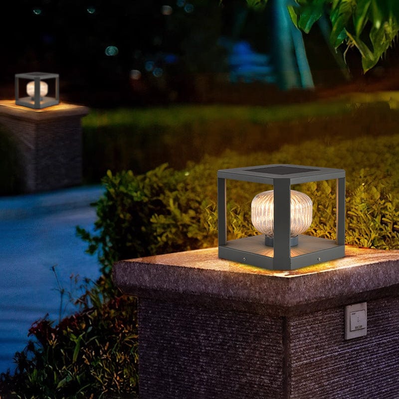 Elegant Solar Garden Lamp | Weatherproof Outdoor Lights | Energy Efficient Solar Fixture | Easy to Install Solar Lights Outdoor | Modern Garden Lights - Zardee-6