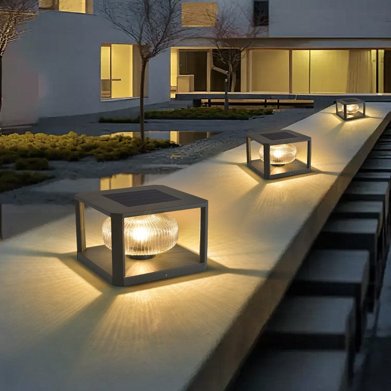 Elegant Solar Garden Lamp | Weatherproof Outdoor Lights | Energy Efficient Solar Fixture | Easy to Install Solar Lights Outdoor | Modern Garden Lights - Zardee-4