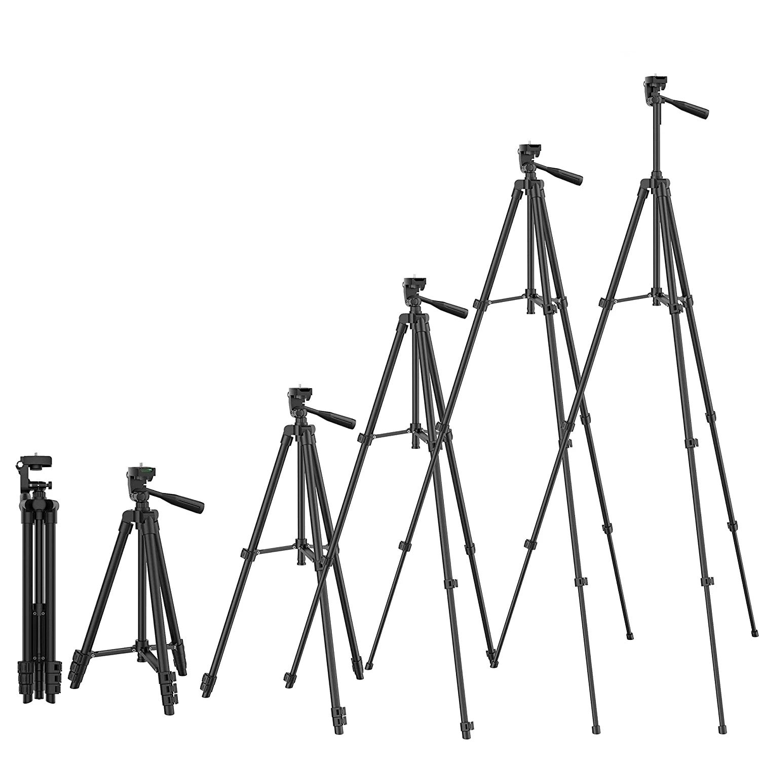 LED Selfie Ringlys til Telefoner med Bluetooth Fjernbetjening, Tripod Holder og Telefonholder, Vigtig Tilbehør