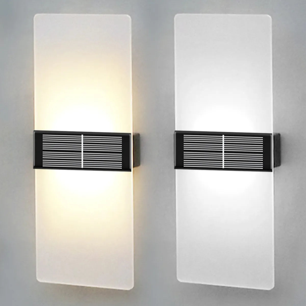 Solar Wall Lamp Outdoor | Waterproof LED Outdoor Lights | Energy-Efficient Solar Lights | Modern Garden Lighting | Durable Outdoor Wall Lights - Zardee-5