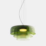 Aurora glasophængt lampe med unikt metal- og glasvedhængsdesign til moderne interiører