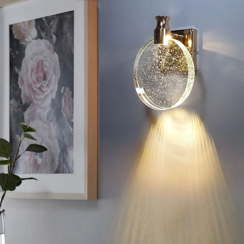 Minimalist Circular LED Wall Lamp With Modern Design For Contemporary Interiors And Living Spaces