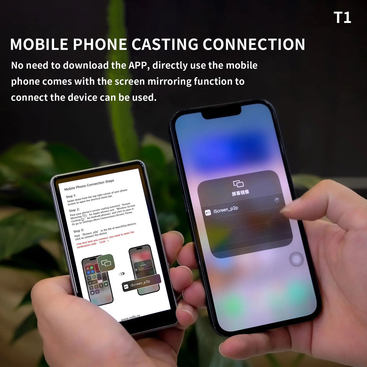 Ecran Vlog Magnetic pentru Telefon pentru Monitorul Camerei din Spate și Vizualizare în Timp Real pe Dispozitive Mobile