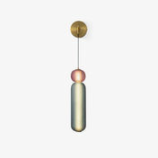 Modern LED Wall Light in Black and Gold Finish for Contemporary Home Interiors and Living Spaces