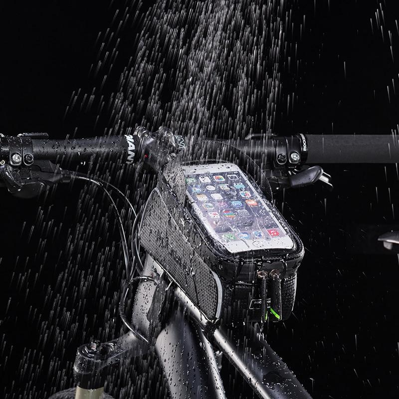 Smartphone Top Tube Rammeholder til Cykel, Lille Lomme på Rammen til Smartphone og Hverdagsting