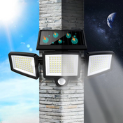 Solar Lights Outdoor | LED Outdoor Light | Motion Sensor Garden Lamp | Adjustable Solar Fixture | High Lumens Security Light - Zardee 3