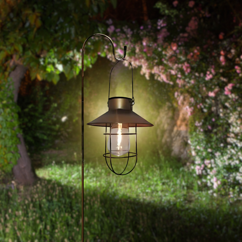 Variant image for Solar Hanging Lantern | Vintage Outdoor Light | Weather-Resistant Garden Lantern | Solar-Powered Decorative Fixture | Cozy Atmosphere Light - Zardee-2
