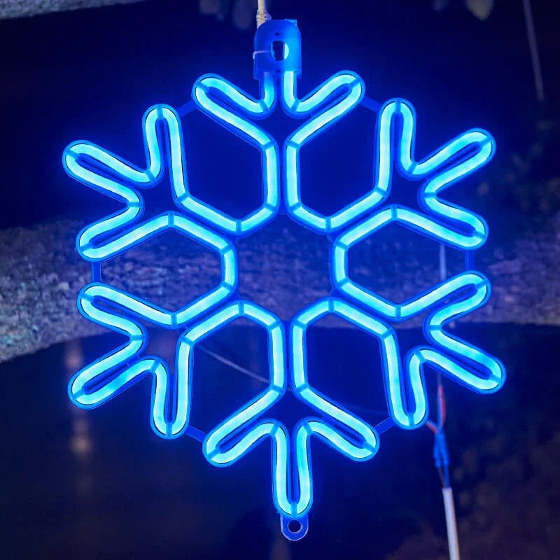 Variant image for Snowflake LED Light | Weather Resistant Outdoor Lamp | Christmas Decoration Fixture | Energy Efficient Winter Light | Cozy Atmosphere Light - Zardee-3