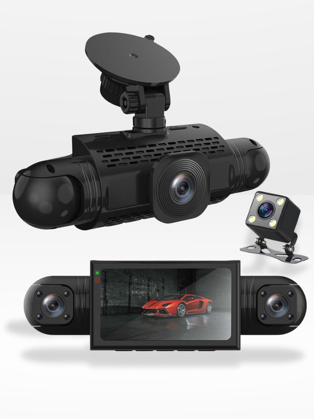 360° Dash Camera for Car with Video Recording 0