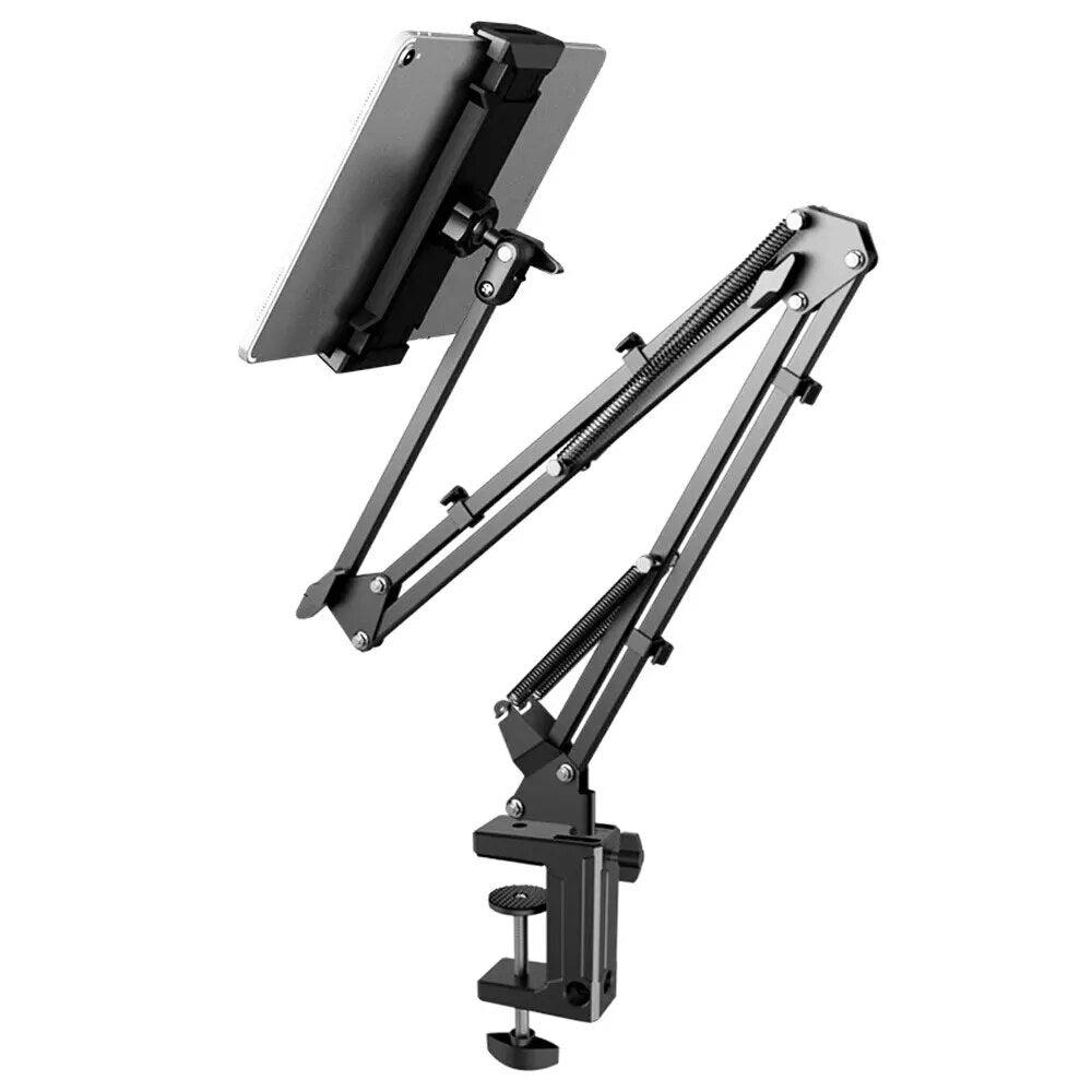360° Rotatable Tablet Stand | Adjustable iPad Holder for Bed and Desk Use 0