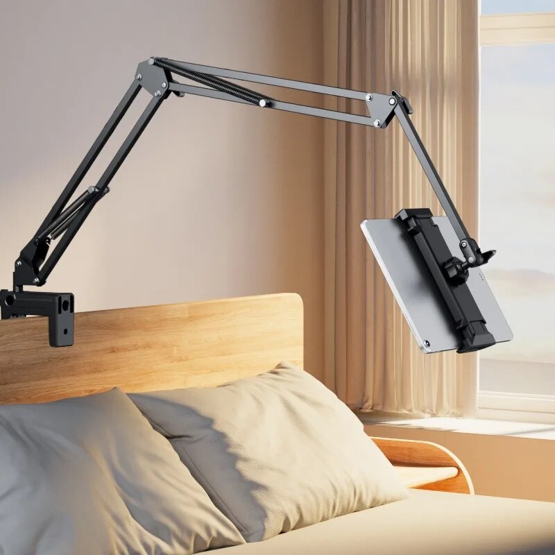 360° Rotatable Tablet Stand | Adjustable iPad Holder for Bed and Desk Use 1