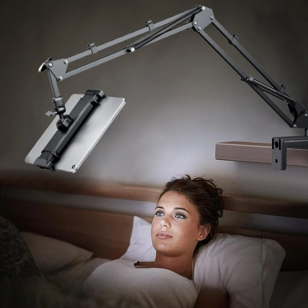 360° Rotatable Tablet Stand | Adjustable iPad Holder for Bed and Desk Use 6