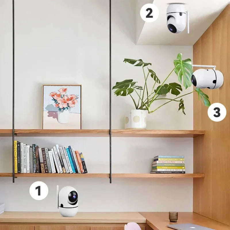 360° Smart Home Security Camera PTZ 2K 1620P AI Detection Night Vision Automatic Tracking Security Surveillance Baby Monitor 2