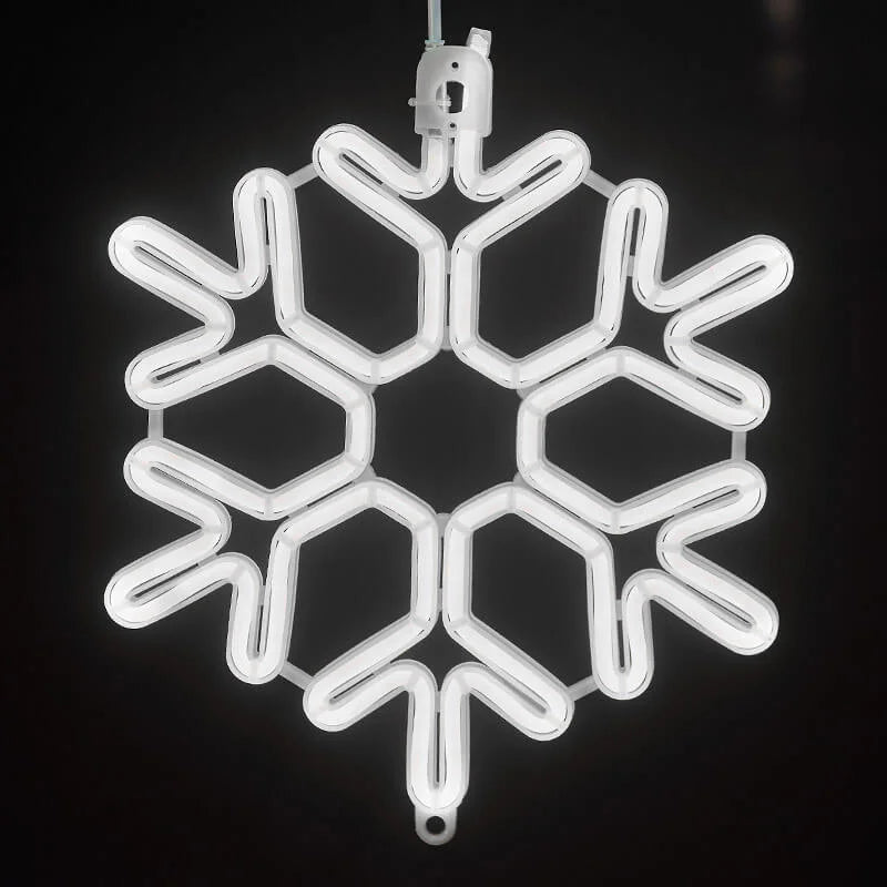 Variant image for Snowflake LED Light | Weather Resistant Outdoor Lamp | Christmas Decoration Fixture | Energy Efficient Winter Light | Cozy Atmosphere Light - Zardee-2