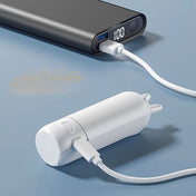 USB-genopladelig mini kompakt håndholdt bordventilator til personlig afkøling hvor som helst hjemme, på kontoret eller på rejse