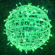 Hanging LED Sphere Lights With Metal Wire Ball Pattern For Outdoor Decor And Patio Ambience