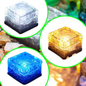 Solar Cube Garden Light With Colour Changing Water Ripple Effect For Outdoor Ground And Surface Decorative Lighting