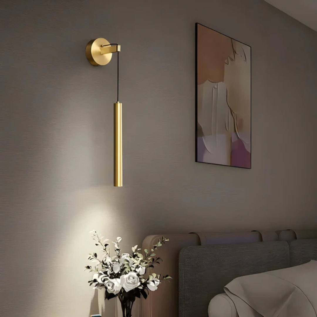 Contemporary Copper LED Indoor Wall Lamp With Sleek Finish For Modern Homes And Interiors Worldwide