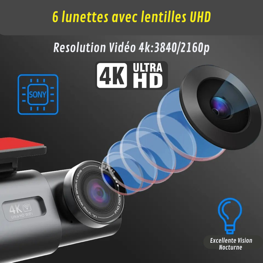 4K Full HD Car Camera with Continuous Recording 4