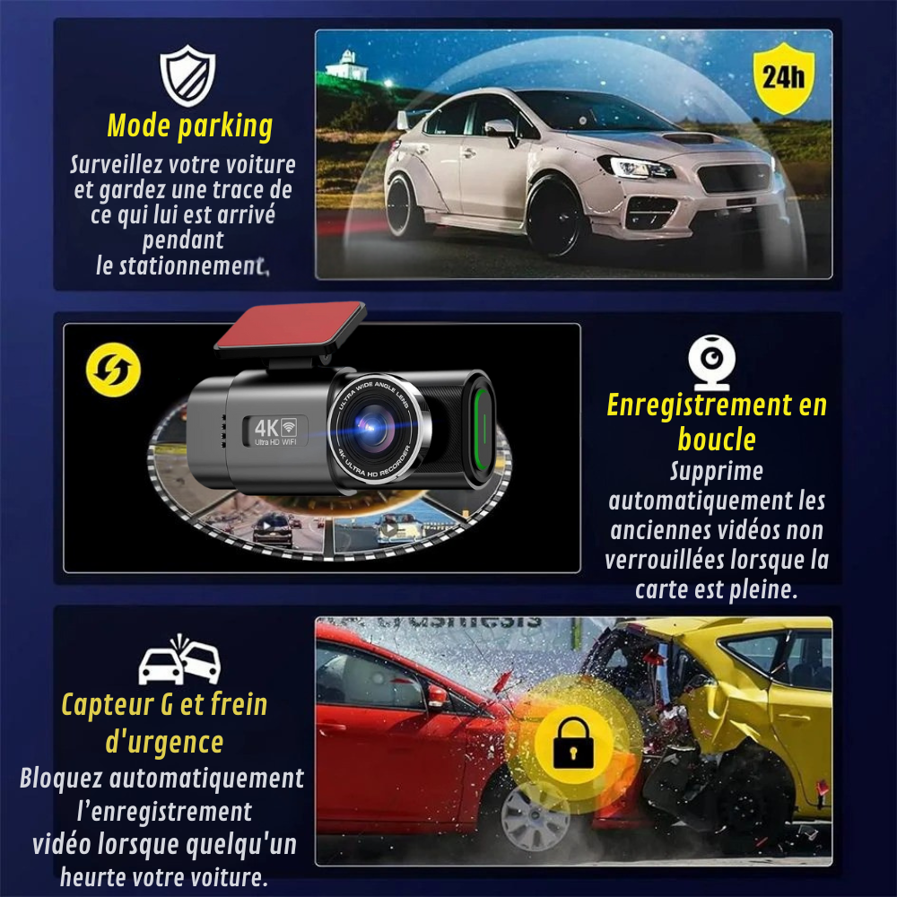 4K Full HD Car Camera with Continuous Recording 8