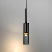 Suspension en verre contemporaine avec base E27 pour salle à manger et salon - Éclairage moderne pour la maison